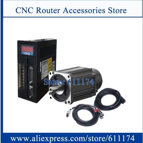 130ST-M06025 AC servo motor 1.5KW 6N.M 60kgf.cm 1500W AC Servo Motor and driver with 3 meter motor and encoder cable