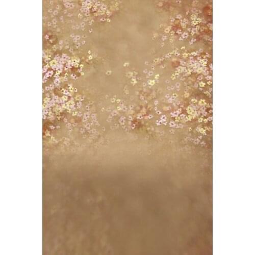VinylBDS 5x7ft (150x220cm) Brown Flowers Photography Backdrop Newborn Portrait Backgrounds For Photo Studio