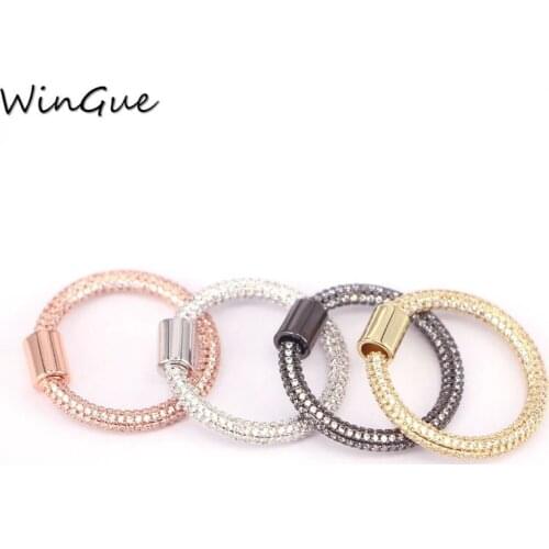 DIY Jewelry Accessories Simple Design Decorative Gold Color Spiral Bolt Screw Clasps For Punk Jewelry Making Supplies