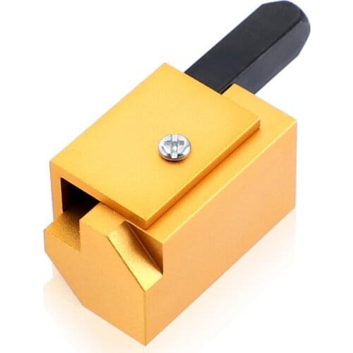 Gold Corner Chisel Square Hinge 3/8'' Wood Recess Mortising Right Angle Cutter