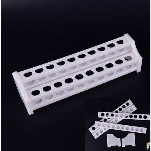 1pcs 20 holes plastic test tube rack testing tubes holder storage stand lab supplies