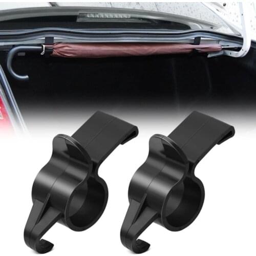 2pcs Car Trunk Umbrella Hanger Bag Holder fixing frame Car clip Storage hook