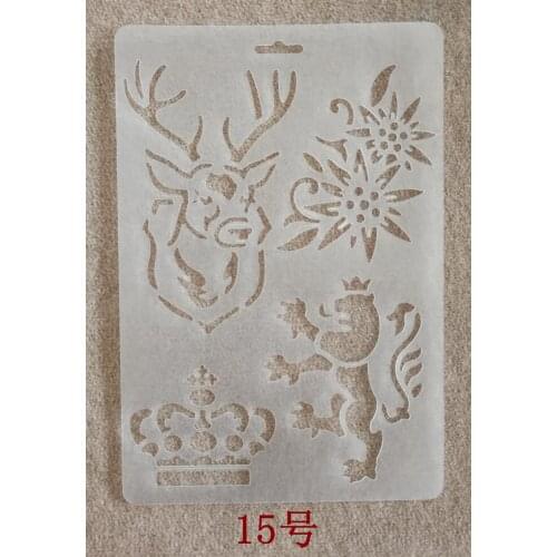 20 Pcs T15 Wholesale Paint Stencils Wholesale Diy Album Accessories Drawing Ruler Letter Hollow Drawing Ruler Scrapbooking