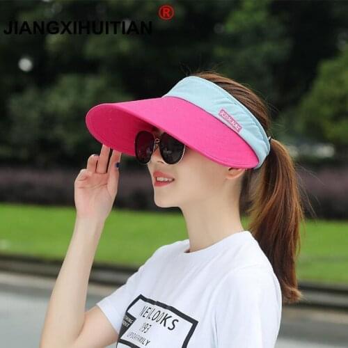 2018 new Brands Sunscreen Baseball Hats For Men Women Empty Top Visor Sports Cap Fitted Summer Hats Bone Cap Gorras Casquette