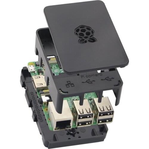 Aokin For Raspberry Pi Case with Aluminum Heatsink Protective Case Cover box for Raspberry Pi 3 Model B + Plus,PI 3 / 2