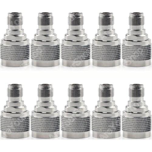 Areyourshop Sale 10 PCS Mini Jack Plug Adapter N Male Plug To TNC Female Jack RF Connector Straight