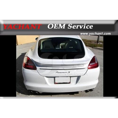 Car-Styling Auto Accessories FRP Fiber Glass Rear Spoiler Fit For 2010-2012 Panamera 970 TAS Rear Trunk Spoiler Wing