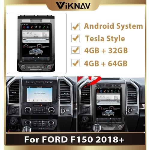 12.1 inch Android System vertical screen Car Multimedia DVD Player For-FORD F150 2018+ car radio player GPS navigation