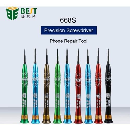 BEST-668S Precision Screwdriver 2.0mm Flatted P2 P5 0.8 1.2 mm Pentalobe PH00 PH000 T3 T4 T5 T6 For Laptop Phone Repair Tools