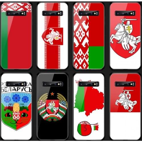 Republic of Belarus National flag Phone Case Tempered Glass For Samsung S20 Plus S7 S8 S9 S10E Plus Note 8 9 10 Plus A7 2018