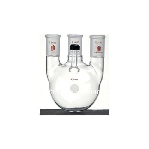 F71841L Flask, Round bottom,4-neck, With threaded side Arm, Capacity:1000ml, Center joint:29/42, Side Joint:24/40