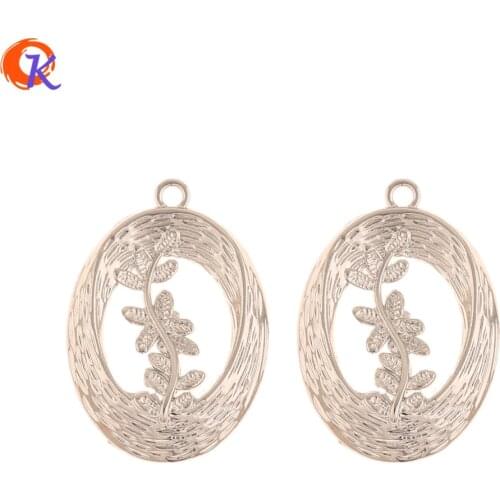 Cordial Design 100Pcs 21*30MM Jewelry Accessories/Earrings Connectors/Rhodium/Oval Shape/Hand Made/DIY Making/Earring Findings