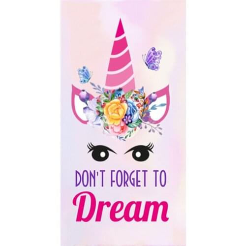 Nice Aquarell Floral Wimpern unicorn bath towel microfibre not forgotten to dream unicorn beach shower towels Wonderful gifts
