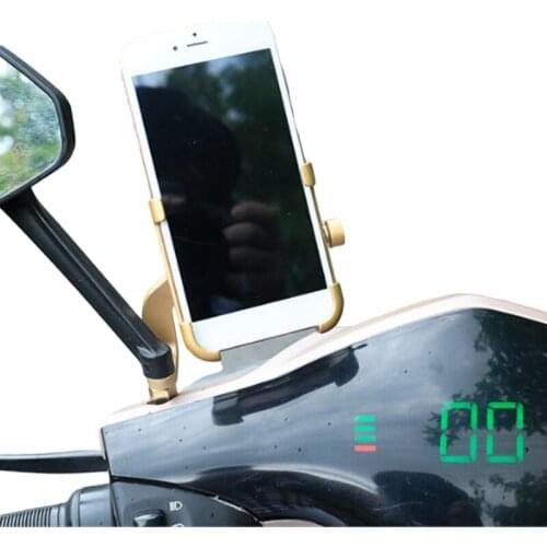 Motorcycle Phone Mount Universal Bike Cell Mobile Holder Flexible Aluminum Bicycle Holder Anti Shake Support Telephone Moto