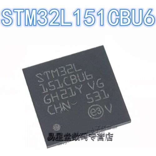 1PCS-5PCS 100% brand new original authentic STM32L151CBU6 QFN-48 32L151CBU6 QFN48 32-bit microcontroller chip 32MHz/128KB