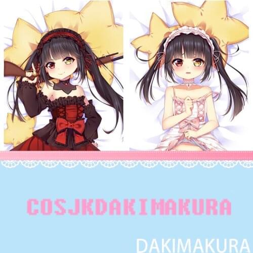 DATE A LIVE Tokisaki Kurumi Game Dakimakura HD Print Pillowcase Body Hugging Pillow Cover Case Bedding Exquisite Cheongsam Gifts