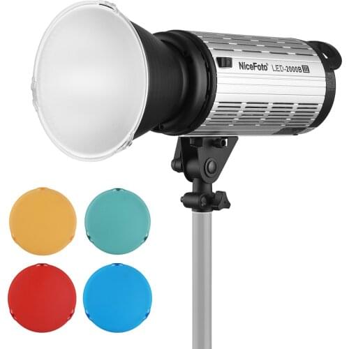 NiceFoto LED Video Light Photography Fill Lamp 200W 3200-5600K Dimmable 20000LM 5Group 16 Channel 2.4G FSK System Remote Control
