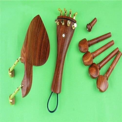 New Luthier top rosewood viola parts, pegs, tailpiece, chinrest, endpin Free Shipping