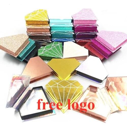 Wholesales NEW Empty Eyelashes Packaging Lash Box Marble Design for Strip Lashes 3D Mink Lashes Custom Logo