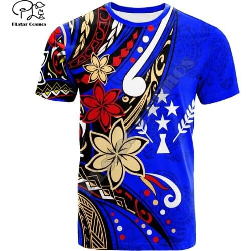 PLstar Cosmos 3DPrint Tribal Culture Kosrae Polynesian Tattoos Turtle Man/Woman Harajuku Streetwear Tshirts Short sleeve-a5