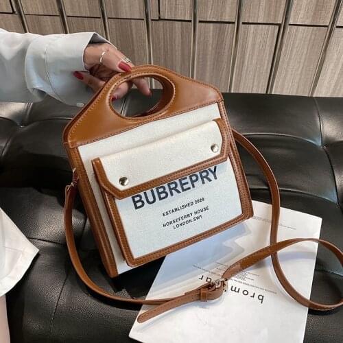 Luxury Brand Tote Bag Canvas Vintage Shoulder Messenger Bags For Women 2021 Summer New Letter Designer Handbag Totes 7460