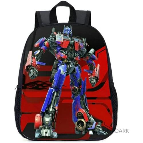 Backpack School Transformation Car Robot Cartoon Bumblebee Optimus Prime Megatron Decepticons School Bags Supplies High Quality