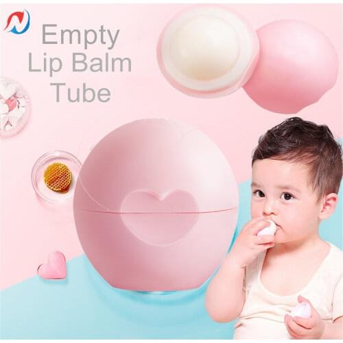 Sheenirs 12pcs Mini Cute 7g 7ml Plastic Egg Shape Lip Balm Container PP Empty Ball Case Lipstick Containers for DIY