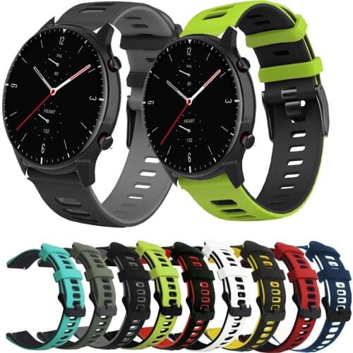 GTR 2E Silicone Strap For Xiaomi Huami Amazfit GTR 47mm Bracelet/ Amazfit Pace Stratos 2 2S 3 Correa / GTR2E GTR2 watchband