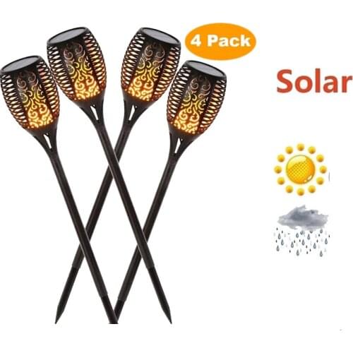 1/8 pcs Solar Light Control Solar Flame Light Dance Flame Outdoor Waterproof Garden Torch Lamp for Courtyard Garden Balcony