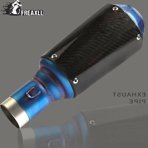 Universal 36- 51MM Motorcycle Exhaust Pipe With Muffler Moto Bike Pot Escape For YAMAHA YZF R 125 XT 600 AEROX Honda NC 750 X