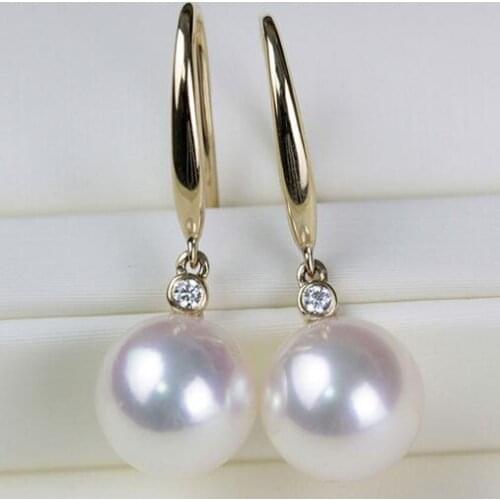 Gorgeous pair of 11-12mm south sea white pearl earring