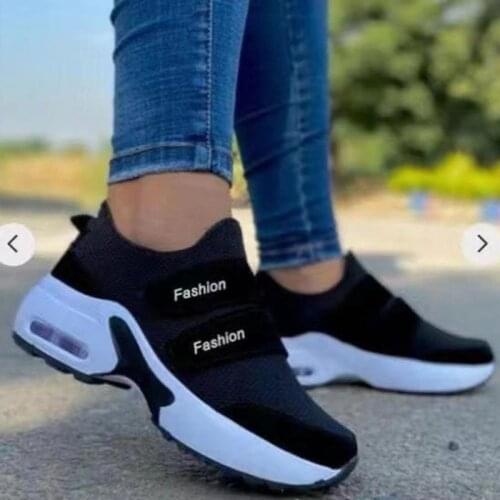 Woman Sneakers Casual Vulcanized Shoes Womens Breathable Flat Female Walking Mesh Anti-slip Sneakers 2021