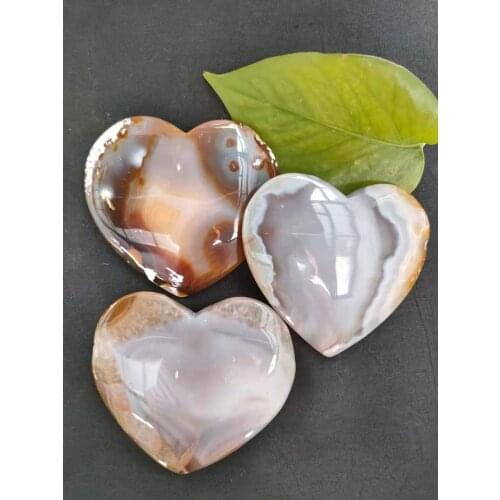 1pc 133-150g Natural Agate Love Crystal Polishing Mineral Quartz Body Home Decoration