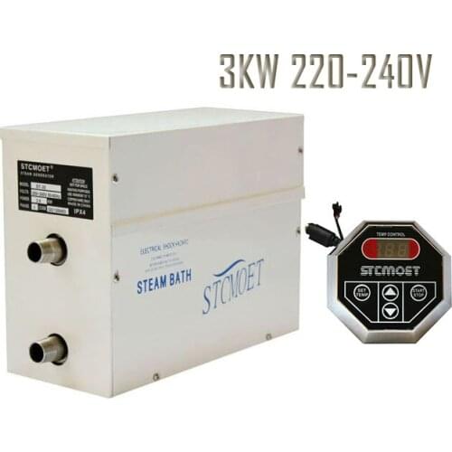 Free shipping 3KW Exported quality steam bath generator Drain by manual