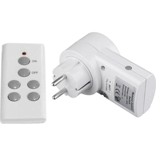 1 Wireless Remote Control Power Outlet Light Switch Socket 1 Remote EU Plug Newest High Quality