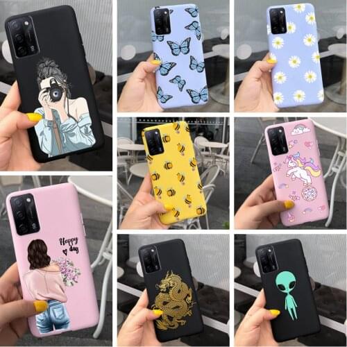 For OPPO A53 Case Popular Pattern Phone Cover Silicone Soft Case for OPPO A 53 A52 A54 A55 5G A59 Cases Bumper For OPPOA53 Funda