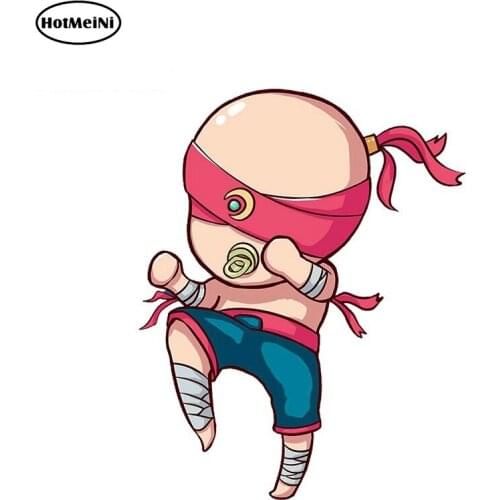 HotMeiNi 13cm x 10.4cm LOL Cartoon Funny The Blind Monk Car Stickers Waterproof Auto Decal Vinyl Car Wrap For Car Door Laptop