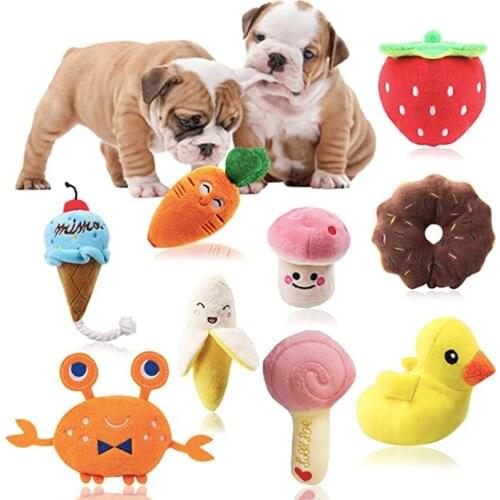 Pupy Toys Plush Dog Stuffed Squeaky Toys Dog Puppy Cat Tugging Chew Quack Sound Toy Peluche Dogs Interactive Dog Toys Peluche