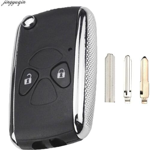 Jingyuqin Remote Car Key Case Fob Shell For Toyota Crown Camry Corolla Reiz RAV4 Avalon Venza For DAIHATSU TOY43/M#02/M#70 2BTNS