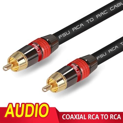RCA Cable HIFI Male to Male Audio Video Cable Splitter Stereo for Audio Home Theater DVD TV Amplifier CD Soundbox 1m,2m,3m,5m