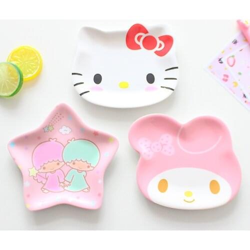 Korean Cartoon Cute Frog Star Cat Rabbit Plate Cake Display Plate Small Dish Gift Snacks / Nuts / Dessert Plate Dessert Plate