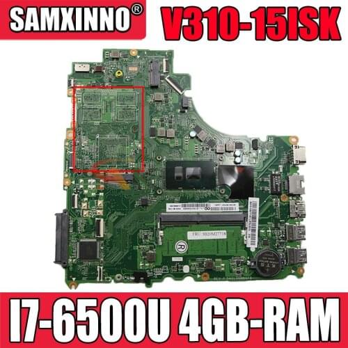 DA0LV6MB6F0 Laptop motherboard for Lenovo V310-15ISK E52-80 original mainboard 4GB-RAM I7-6500U
