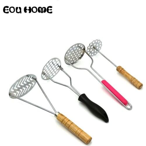 Multifunction Kitchen Accessories Stainless Steel Potato Mashers Ricers Garlic Masher Potato Mud Pressure Fruit Vegetable Tools