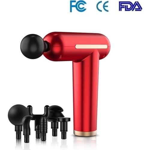 New Massage Fascia Gun Touch Screen Button Exercising Muscle Pain Relief Muscle Relax Sport Therapy Slimming Muscle Massager Gun