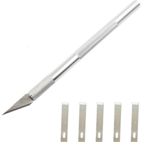 Precision Hobby Cutting Knife with 5pcs NO.4 Blades+1pcs NO.11 Blades Tools For Ceramic Tools For Polymer Clay Ceramic Ribs Wax