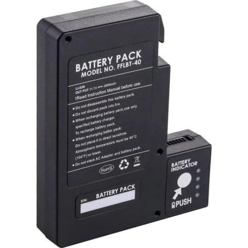 Original INNO FFLBT-40 battery for IFS-15M/15H IFS-55 View1 View4S V4M V12M fusion splicer Replacement battery pack 3800mAh
