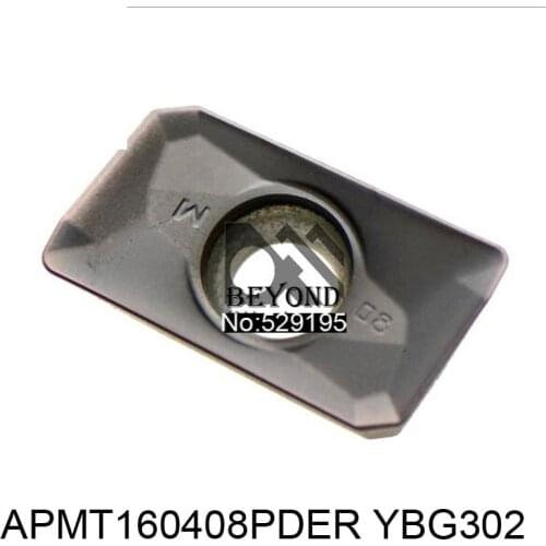 Original APMT160408PDER YBG302 APMT160408 APMT 160408 Carbide Inserts Indexable Milling Cutter CNC Lathe Tools Turning Tool