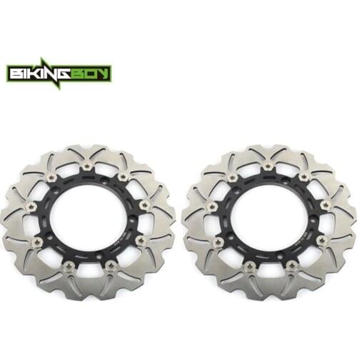 BIKINGBOY For Yamaha FJ 1200 ABS 1991 1992 1993 1994 1995 1996 3YA F559 Front Brake Discs Disks Rotors Stainless Steel 298mm Set