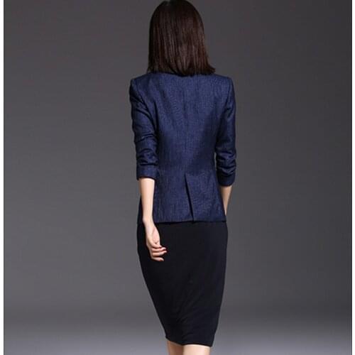 Blazer Mujer Fashion Spring Female Coats Femme Long Sleeves Single Button Slim Women Blazers And Jackets CJ019