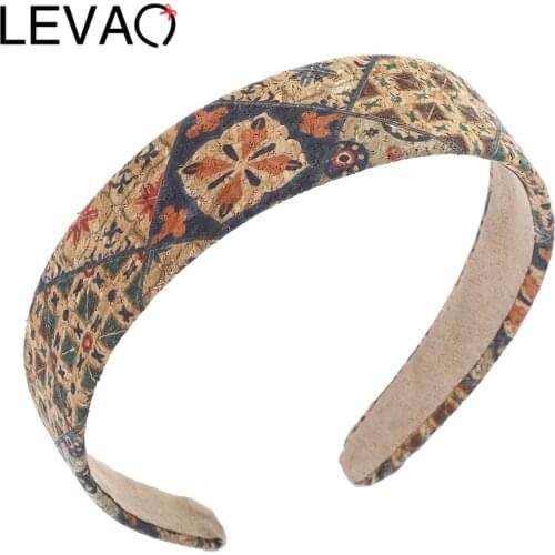 LEVAO New Printed Headband Women Colorful Hairband Bezel Turban Female Girls Headwear Ladies Hair Accessories Hair Hoop